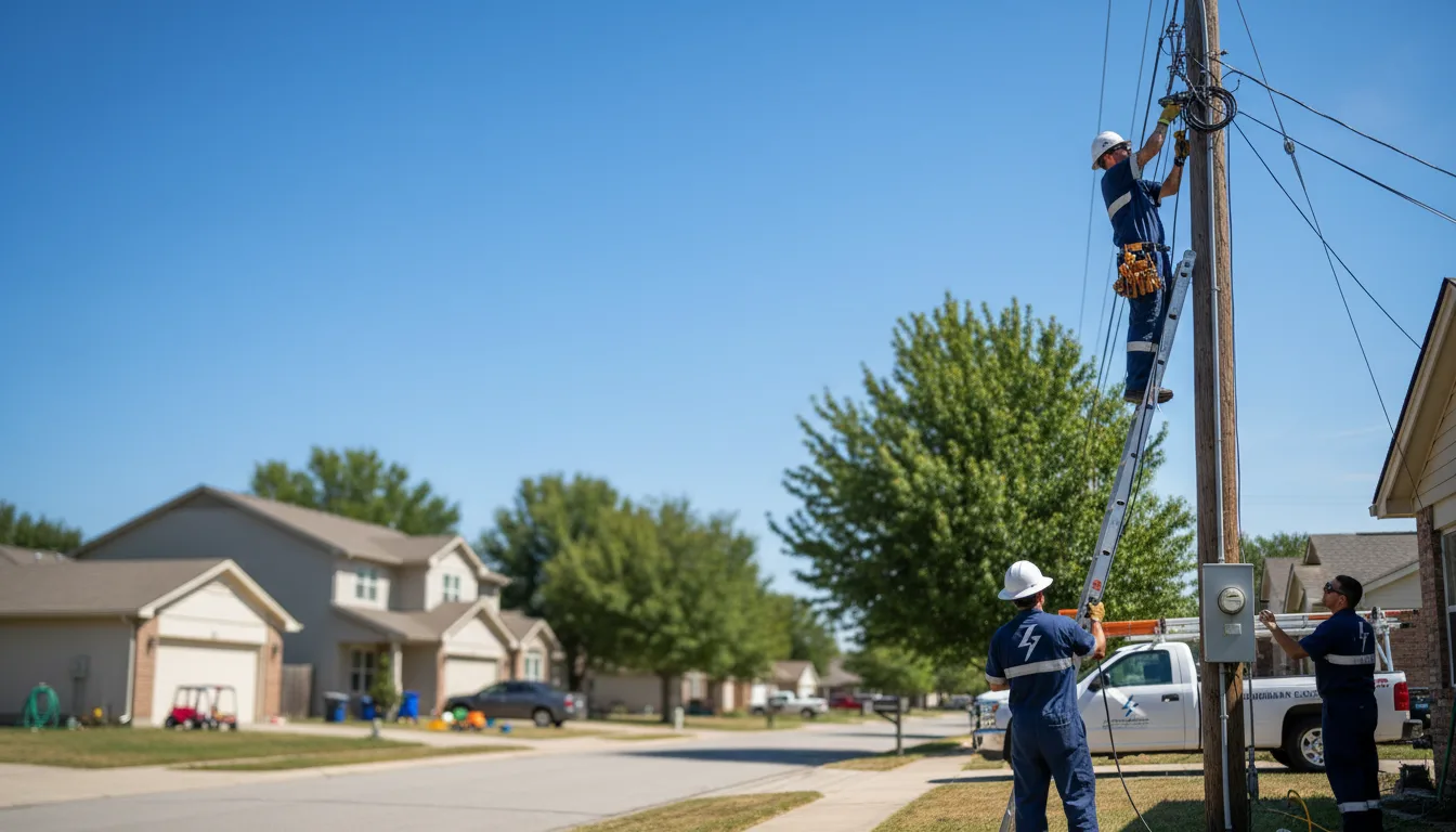 Residential electrician providing installation services in Loma, MT